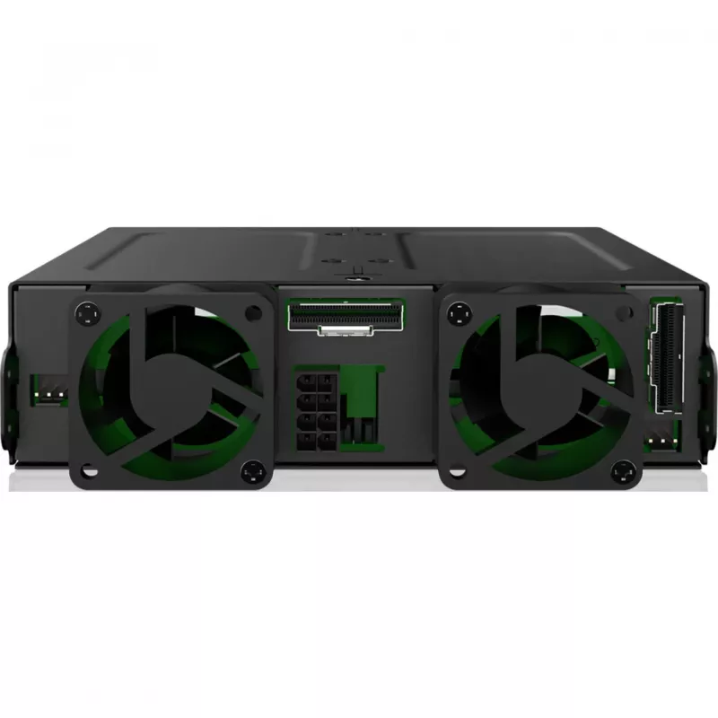 ICY DOCK - MB324V4P-B - ExpressCage - marco extraíble para 4 bahías de SSD U.2/U.3 de 15 mm para bahía de 5,25 - sistema de montaje de SSD sin herramientas