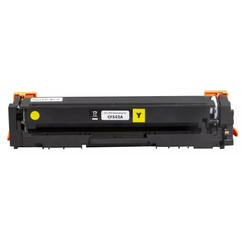 Static Control 002-01-SF542A cartucho de tóner compatible, amarillo, 1300 páginas, alternativa a HP 203A CF542A / Canon 054