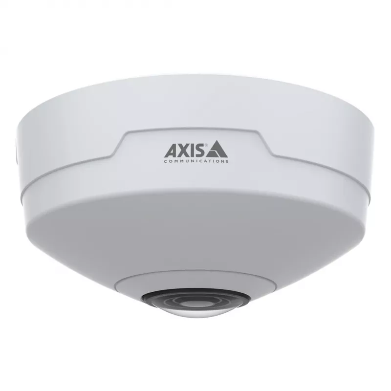 Axis M4327-P 02636-001 cámara IP panorámica minidomo para interior, 6 MP, ojo de pez 180/360°, techo/pared, blanca