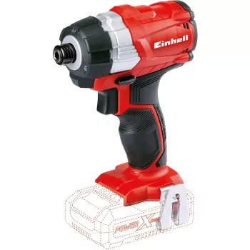 Atornillador de impacto inalámbrico profesional TP-CI 18 Li Brushless -solo, 18 voltios (rojo/negro, sin batería ni cargador)