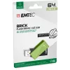 Memoria USB Emtec C350 Brick 64 GB USB Type-A negro verde