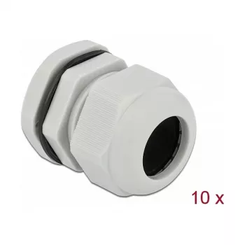 Prensaestopas DeLOCK 60225 gris plástico 10 uds.