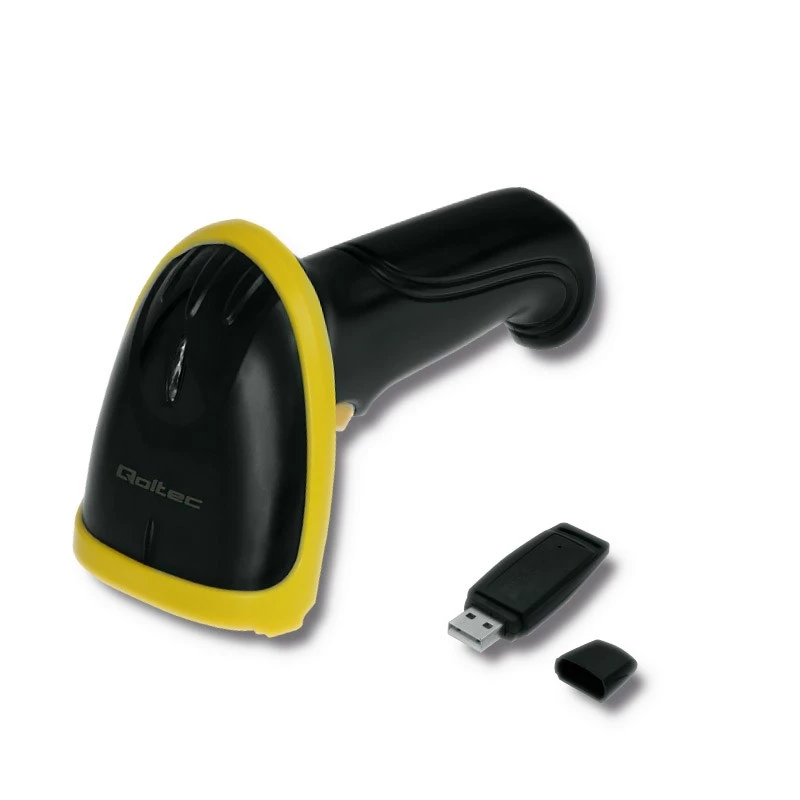 Lector de códigos de barras láser inalámbrico Qoltec 50862 1D | 2.4GHz