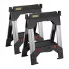 Stanley FatMax 1-92-980 caballetes, par, carga de hasta 1135 kg, negro