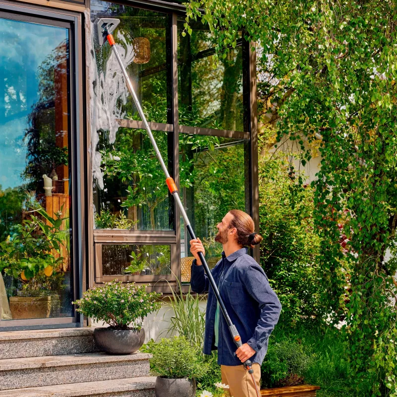 Gardena Cleansystem cepillo con mango soft flex, 18812-20