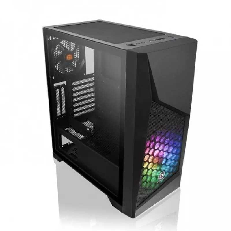 Caja de PC Thermaltake Commander G32 TG ARGB semitorre negra
