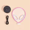 Lámpara de mesa MANTA SNL86PK Style Neon Lights UFO rosa – lámpara de neón decorativa en rosa
