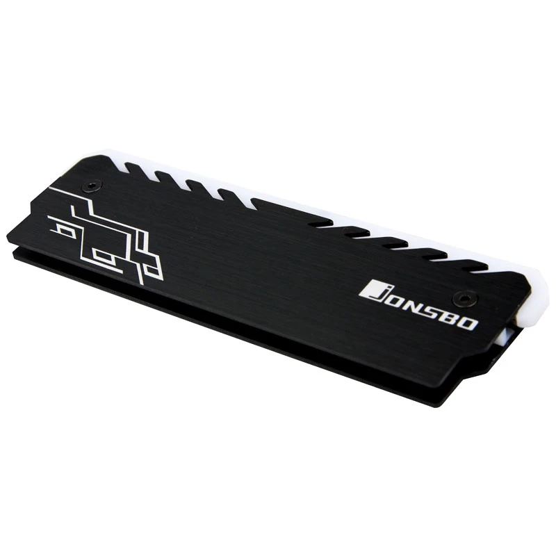 Disipador para RAM Jonsbo NC-1 RGB negro – disipador activo para memoria con iluminación RGB, diseño de perfil bajo