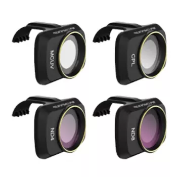 Set de 4 filtros CPL ND 4/8 UV Sunnylife para DJI Mini 2 (MM-FI9257)
