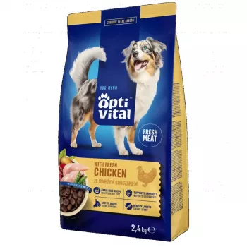 OptiVital alimento completo pienso para perros adultos con pollo 2,4 kg