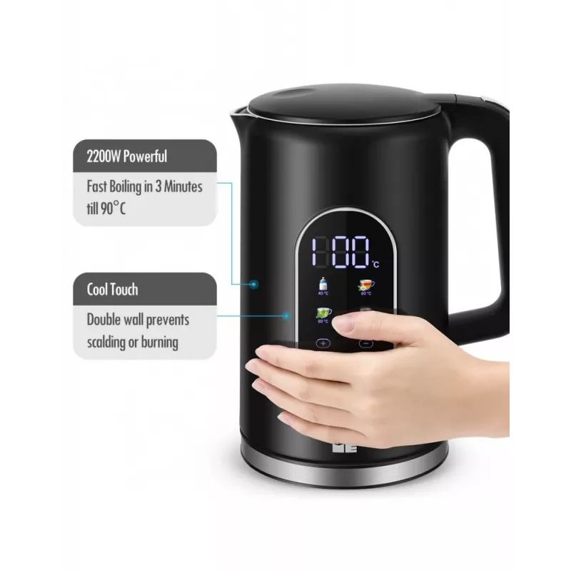 Hervidor eléctrico Forme FKG-2117 1,7 l 2200 W Negro