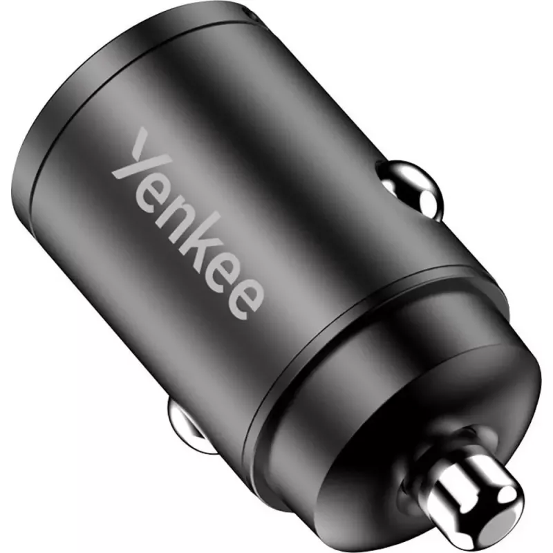 Cargador de coche YENKEE CAR 02 Power Delivery 30W con conectores USB-A y USB-C