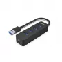 UNITEK uHUB Q4 USB 3.2 Gen 1 (3.1 Gen 1) Type-A 5000 Mbit/s negro