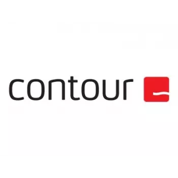 Ratón ergonómico con cable Contour X-Bar con diseño centrado — Negro