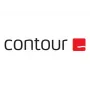 Ratón ergonómico con cable Contour X-Bar con diseño centrado — Negro