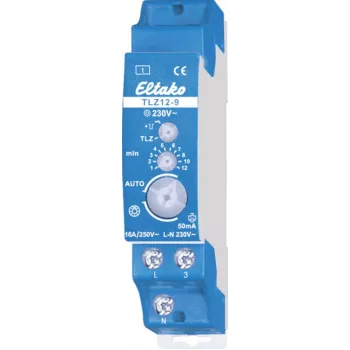 TLZ12-9 Interruptor horario para luz de escalera 1S libre de potencial 16A23100836 (23100836)