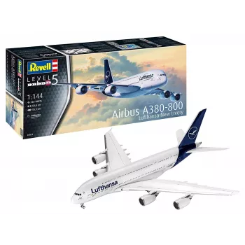 Maqueta montada Revell Airbus A380-800 Lufthansa New Livery