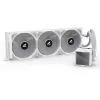 Refrigeración líquida todo en uno para CPU Sharkoon S100 ARGB blanca – radiador de 360 mm, efecto espejo infinito