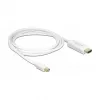 Adaptador de cable de vídeo DeLOCK 83707 Mini DisplayPort a HDMI 2 m blanco