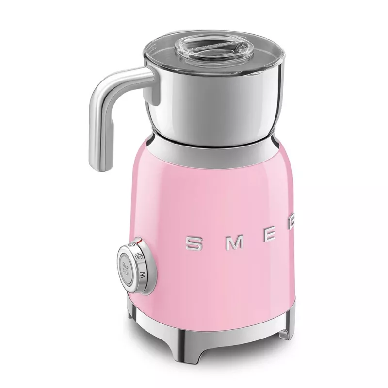 Espumador de leche automático Smeg MFF11PKEU Rosa Acero inoxidable 500W