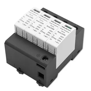 Protector contra sobretensiones QOLTEC 52588 AC 4P 420V T2 C — pararrayos AC de 4 polos, 420 V, Tipo 2