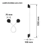 Lámpara de pared LED Activejet AJE-LIVIO WW