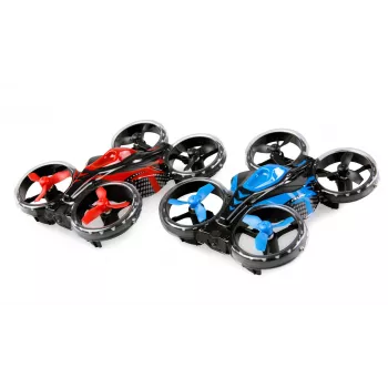 Dron Amewi FightStar Battle Bundle rojo y azul — modelo 25344, para uso interior/exterior, apto para niños a partir de 8 años