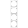 BUSCH JAEGER BJ Marco embellecedor 4 elementos 1724-44GB Busch-art linear blanco estudio