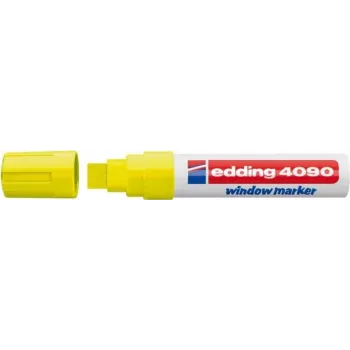 Rotulador de tiza Edding 4090 cincel amarillo 5 uds.