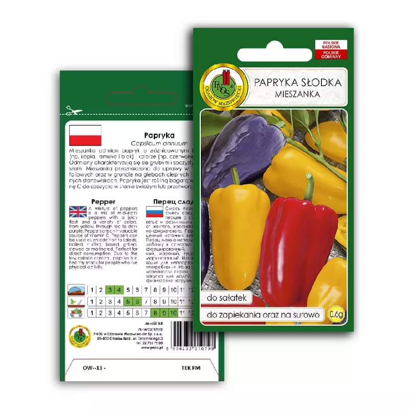 PNOS mezcla de semillas de pimiento dulce, 0,6 g