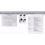 Sujetador de documentos de plástico gris Franken PKS31