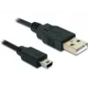 Cable USB DeLOCK USB 2.0-A / USB mini-B 5 pines 0,70 m