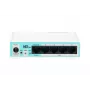 Mikrotik hEX lite router por cable blanco