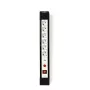 Nedis EXS630SPF1PRO Alargador 3 m 6 tomas AC para interior Negro, Blanco
