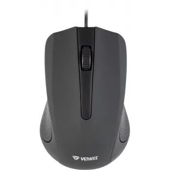Ratón USB con cable, 3 botones, superficie engomada, 1000 DPI