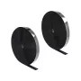 DeLOCK cinta velcro de alto rendimiento autoadhesiva 25 m x 25 mm negra