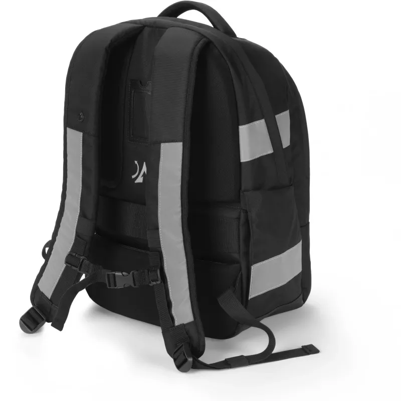 Mochila DICOTA Hi-Vis V2 Negra 320x220x455mm PET TPU