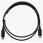 Cable USB 2.0 USB-C a USB-C LANBERG CA-CMCM-10CU-0010-BK 1 m, negro, 480 Mbit/s, contactos chapados en oro