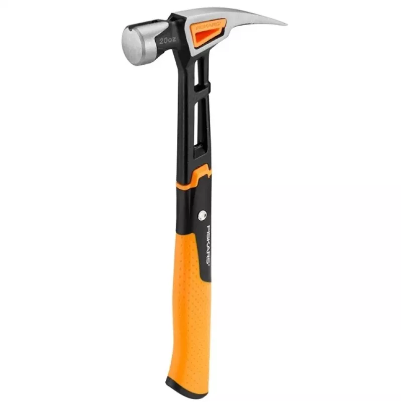 Fiskars 1020214 martillo de orejas negro, metálico, naranja