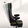 Silla gaming huzaro HZ-FORCE 4.6 RGB negra Mesh — ergonómica, altura ajustable, iluminación RGB, asiento de tela, máx. 130 kg