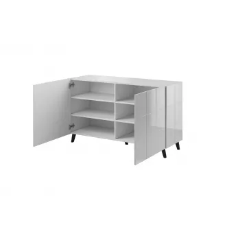 Aparador Cama 2D REJA blanco brillante/blanco brillante