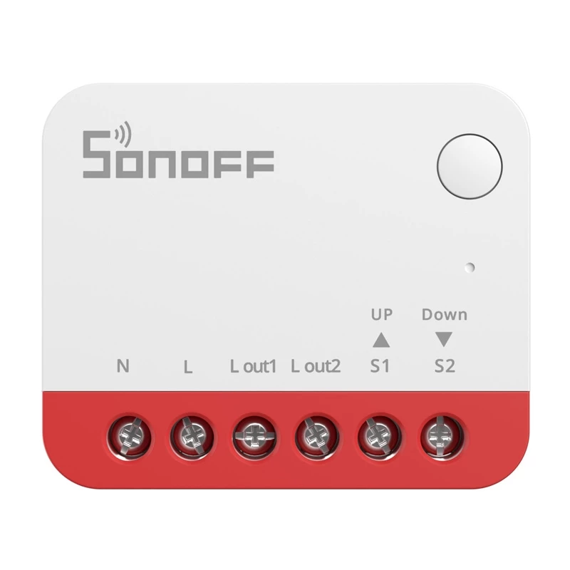 Interruptor inteligente Sonoff MINI-ZBRBS compatible con ZigBee tamaño mini para instalación empotrada, relé plano