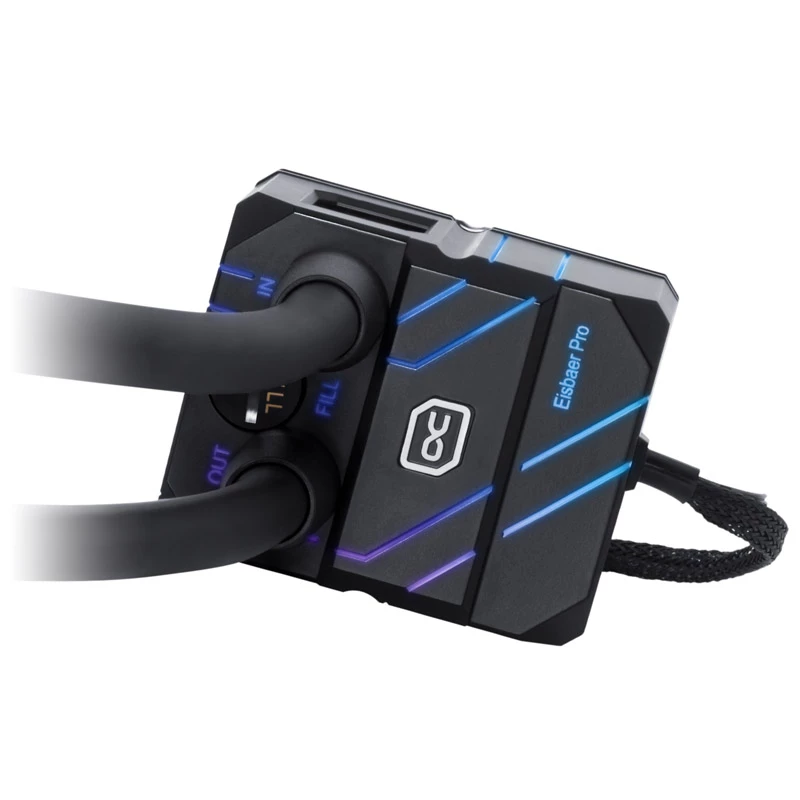 Refrigerante Alphacool Eisbaer Pro Aurora Acrílico Cobre Níquel 1/4 pulgadas