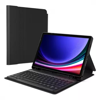 Funda tipo folio para tablet Inateck N0028_Schwarz para Galaxy Tab A9+/A9 Plus 27,9 cm (11 pulgadas) – 3 modos de soporte, Bluetooth