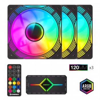 Gamemax | Ventilador de caja | KF300 BK | Negro