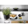 Maceta de hierbas GEFU BOTANICO autónoma plástico, acero inoxidable negra
