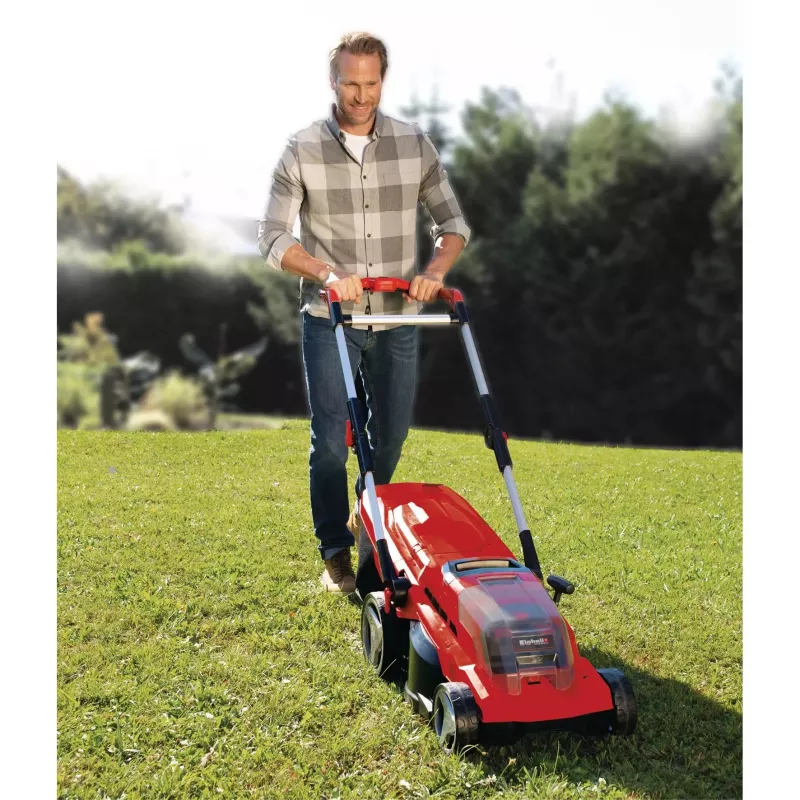 Cortacésped a batería GE-CM 36/37 Li-Solo, 36 voltios (2x18 V) (rojo/negro, sin batería ni cargador)