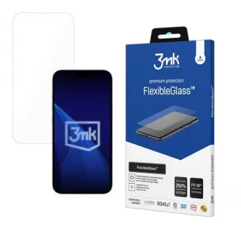Protector de pantalla de cristal templado flexible 3MK para iPhone 16E, grosor 0,33 mm