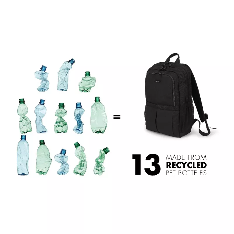 Mochila DICOTA D31696 negra polietileno tereftalato (PET)