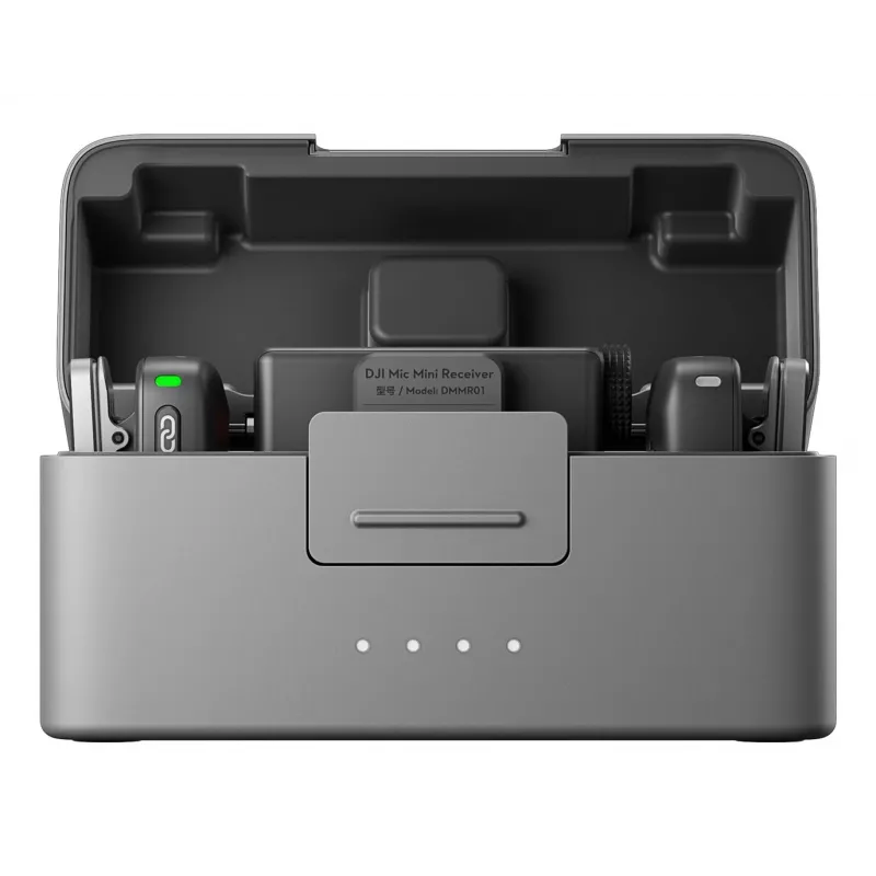DJI Mic Mini (2 TX + 1 RX + estuche de carga) kit de micrófono inalámbrico - gris oscuro